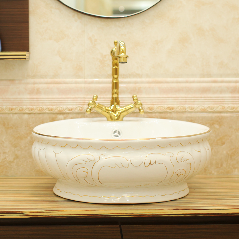    ī   ô - /Wash basin wash basin counter basin wash basin - white